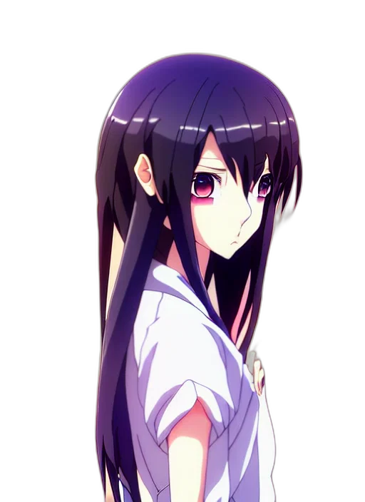 staff, hair, face, dress transparent PNG cut-out