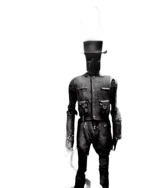 robot, staff, hat, mask transparent PNG cut-out