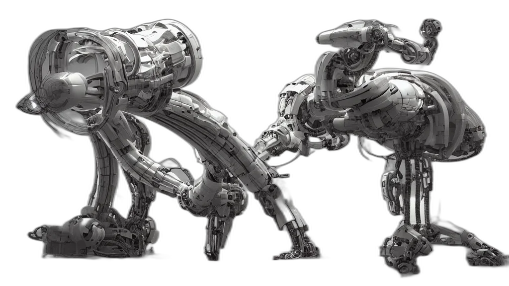 robot, weapon, creature, concept art transparent PNG cut-out