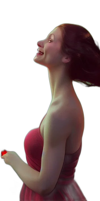 dress, face, crown, jewelry transparent PNG cut-out