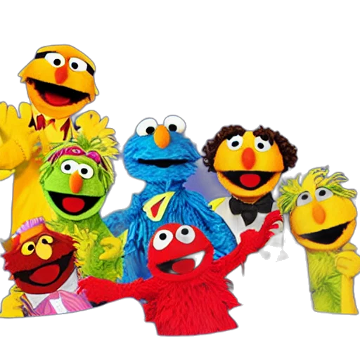 staff, sesame, street, characters transparent PNG cut-out