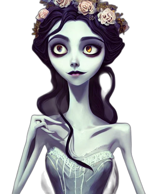 dress, crown, jewelry, face transparent PNG cut-out