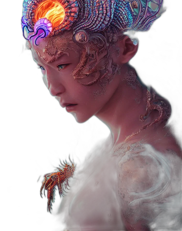 crown, dragon, mask, creature transparent PNG cut-out