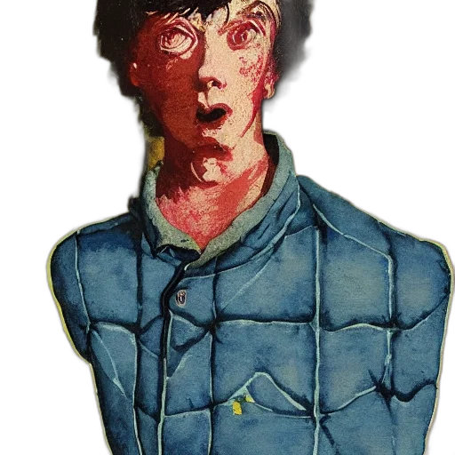 jacket, face, mask, creature transparent PNG cut-out