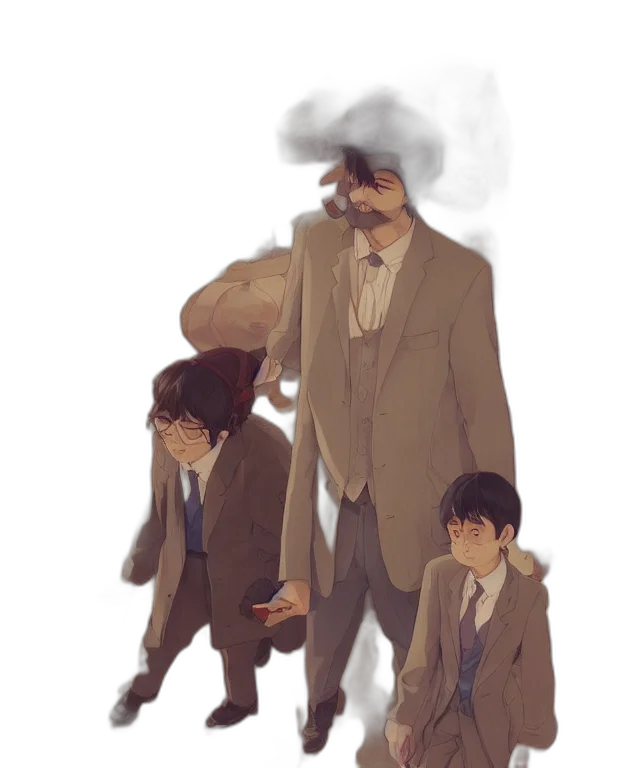 jacket, umbrella, mask, hat transparent PNG cut-out