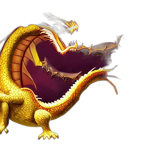 dragon, fantasy art, concept art, 3d render transparent PNG cut-out