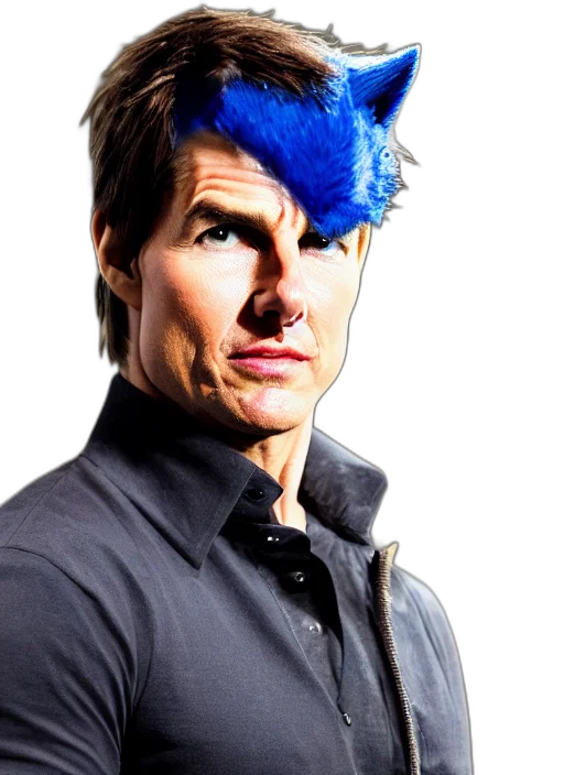 hair, hat, blue, professional transparent PNG cut-out
