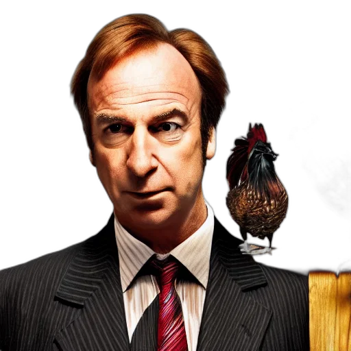 saul, goodman, rooster, saw transparent PNG cut-out