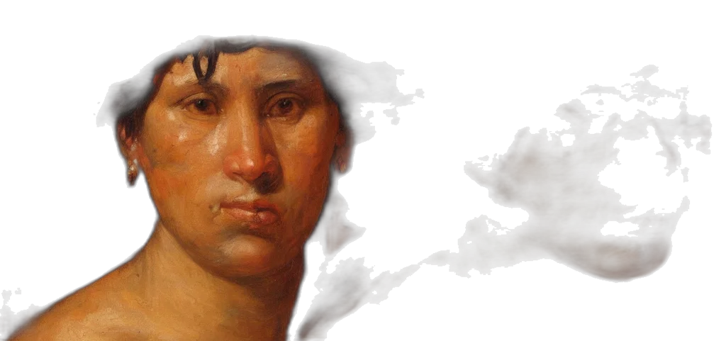face, photorealistic, oil painting, fantasy art transparent PNG cut-out