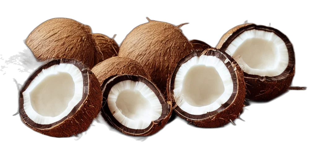 food, hair, yea, coconut transparent PNG cut-out