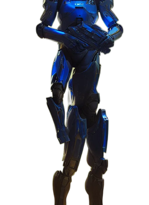 robot, weapon, staff, creature transparent PNG cut-out