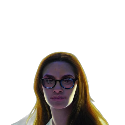 face, staff, jacket, hair transparent PNG cut-out
