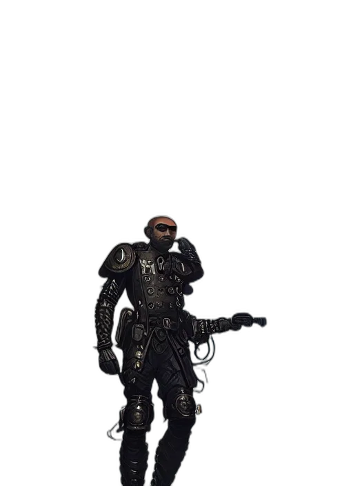 robot, weapon, staff, creature transparent PNG cut-out