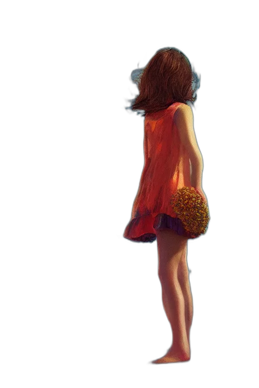 dress, hair, umbrella, face transparent PNG cut-out