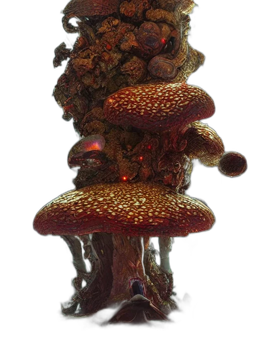 tree, crown, staff, robot transparent PNG cut-out