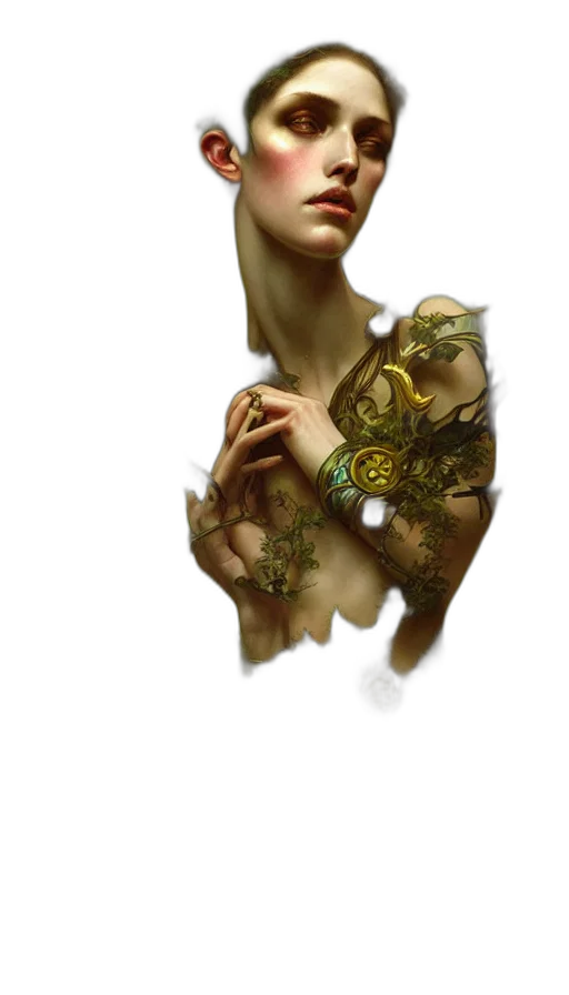 jewelry, dress, mask, face transparent PNG cut-out