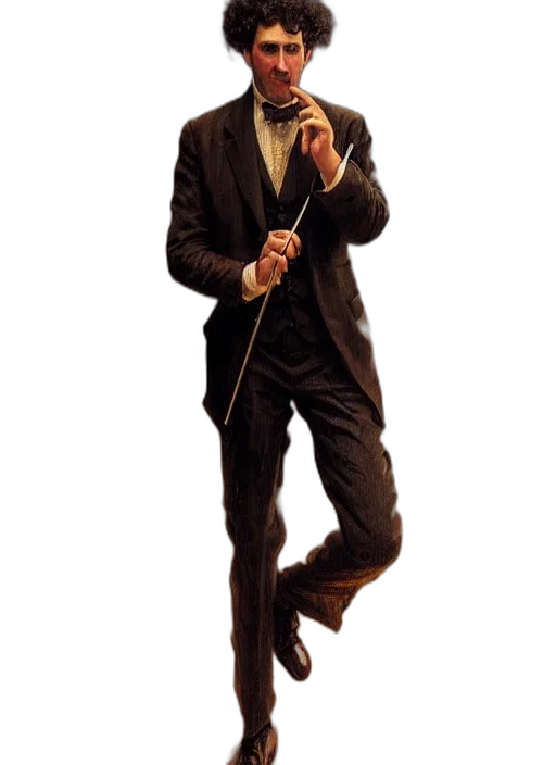 staff, jacket, hat, umbrella transparent PNG cut-out