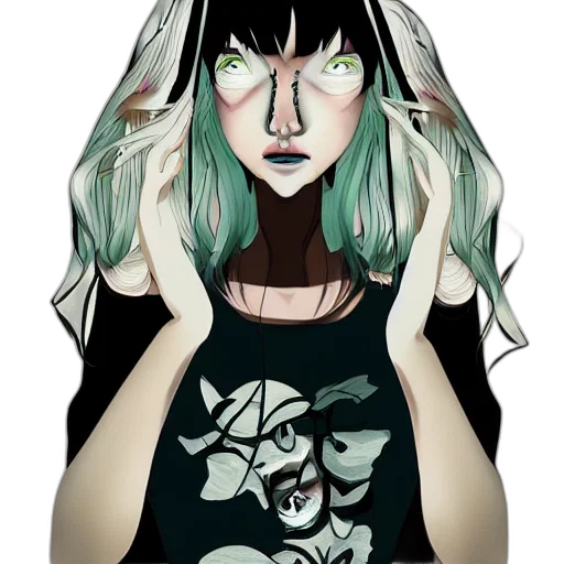 mask, face, anime, comic book art transparent PNG cut-out