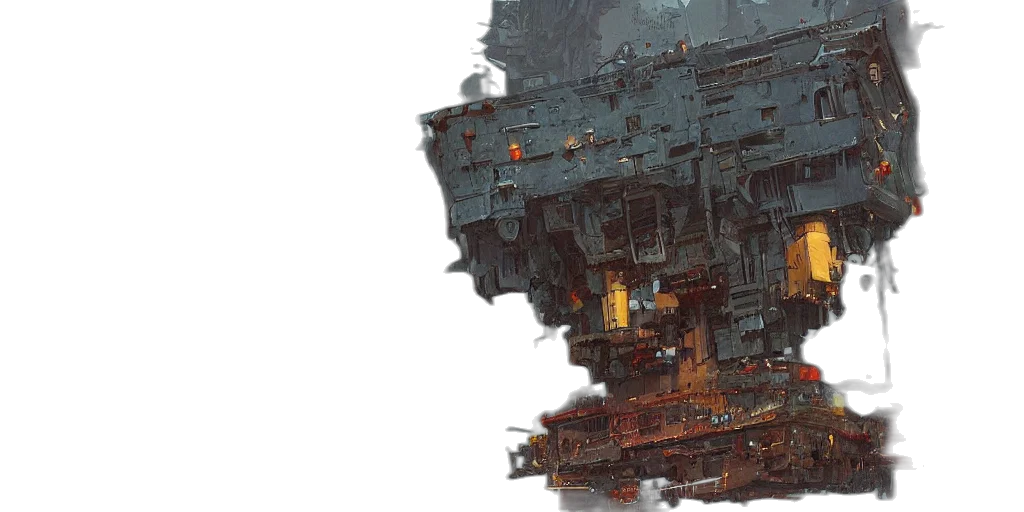 weapon, robot, concept art, cyberpunk transparent PNG cut-out