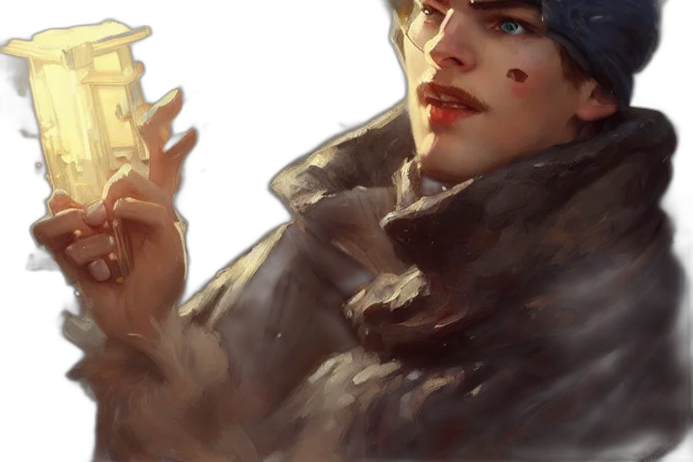 hat, face, weapon, jacket transparent PNG cut-out