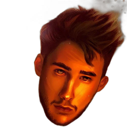face, hair, jacket, mask transparent PNG cut-out