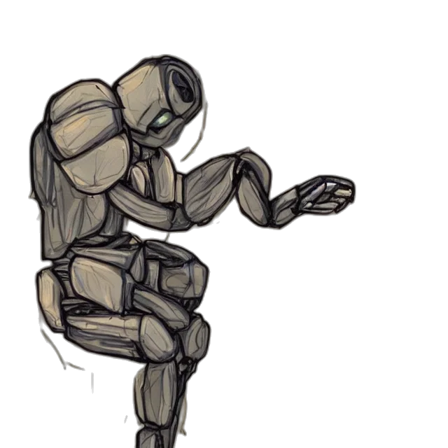 robot, concept art, comic book art, cyberpunk transparent PNG cut-out