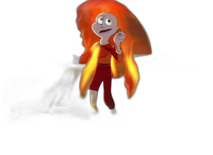 staff, jacket, umbrella, creature transparent PNG cut-out