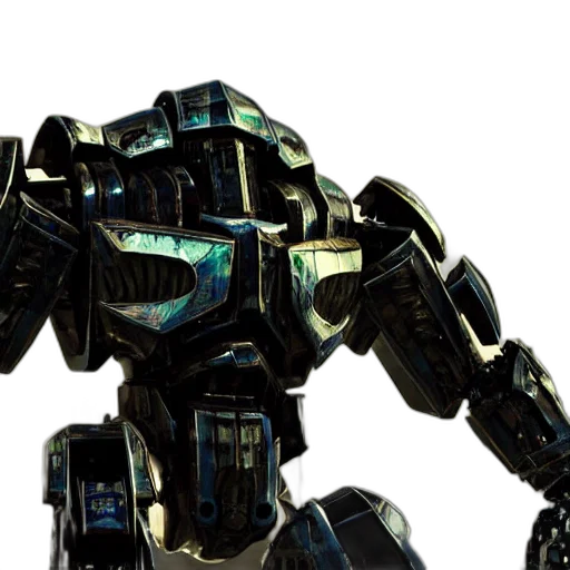 robot, weapon, 3d render, concept art transparent PNG cut-out