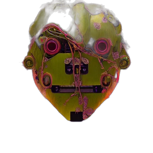 mask, robot, face, jewelry transparent PNG cut-out