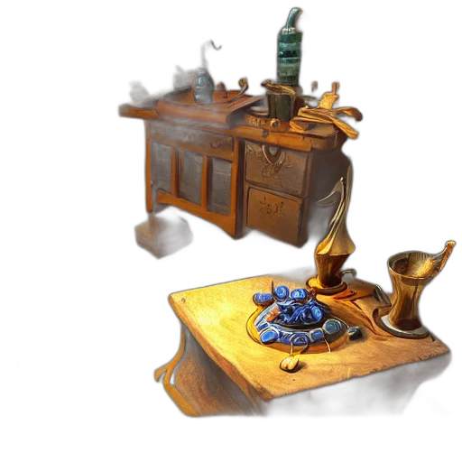 furniture, jewelry, concept art, fantasy art transparent PNG cut-out