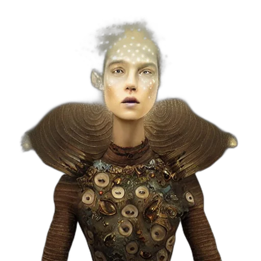 face, hair, mask, creature transparent PNG cut-out