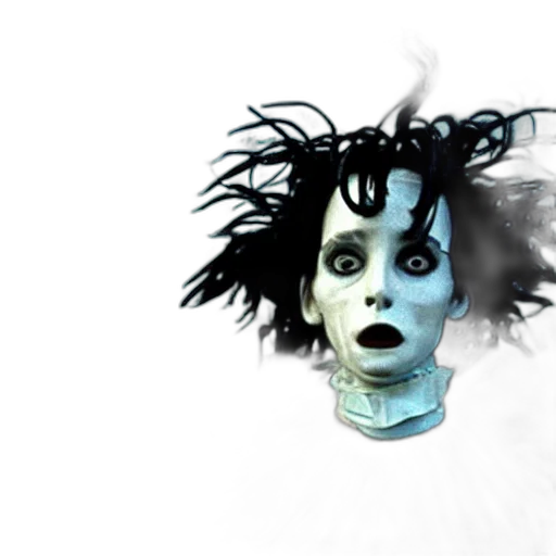 mask, hair, creature, face transparent PNG cut-out