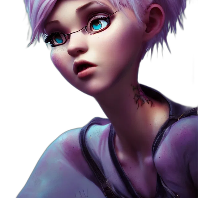 face, creature, robot, staff transparent PNG cut-out