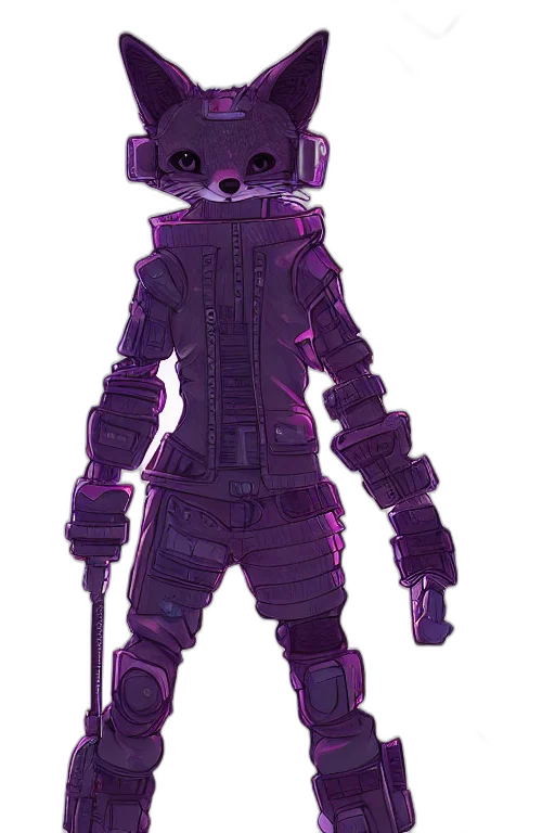 robot, weapon, jacket, staff transparent PNG cut-out