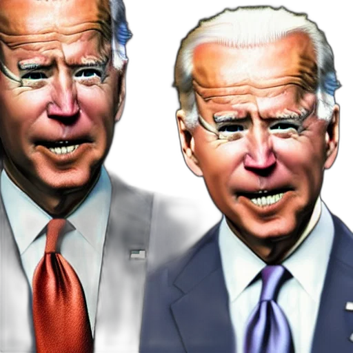photorealistic, joe, biden, turns transparent PNG cut-out