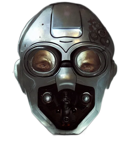 mask, robot, face, creature transparent PNG cut-out