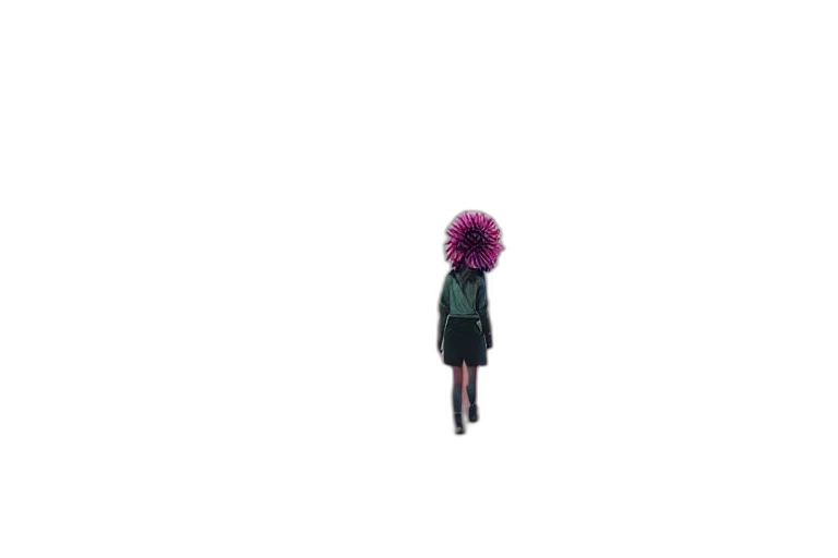 hair, dress, jacket, creature transparent PNG cut-out