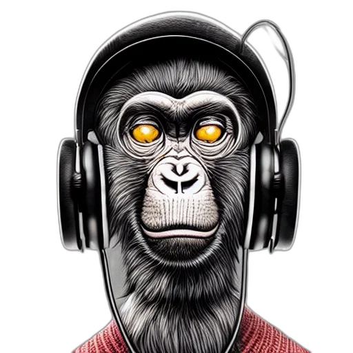 animal, face, photorealistic, cartoon transparent PNG cut-out