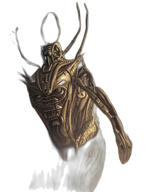 mask, creature, robot, crown transparent PNG cut-out