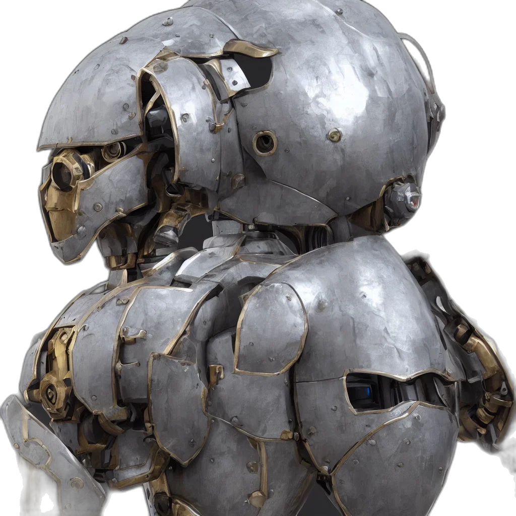 robot, weapon, mask, crown transparent PNG cut-out
