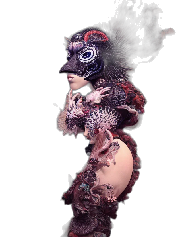 mask, creature, dragon, animal transparent PNG cut-out