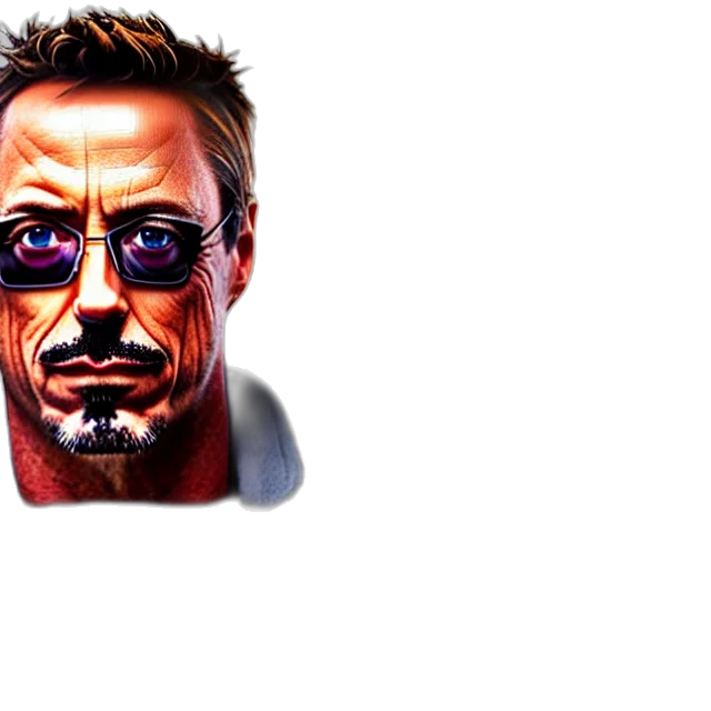 face, pixel art, comic book art, photorealistic transparent PNG cut-out