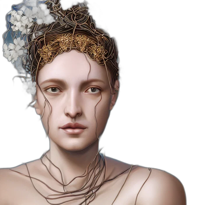 crown, jewelry, face, mask transparent PNG cut-out