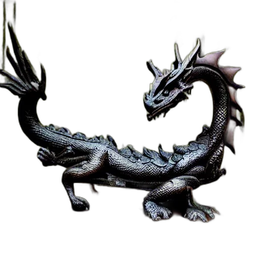 dragon, animal, creature, staff transparent PNG cut-out