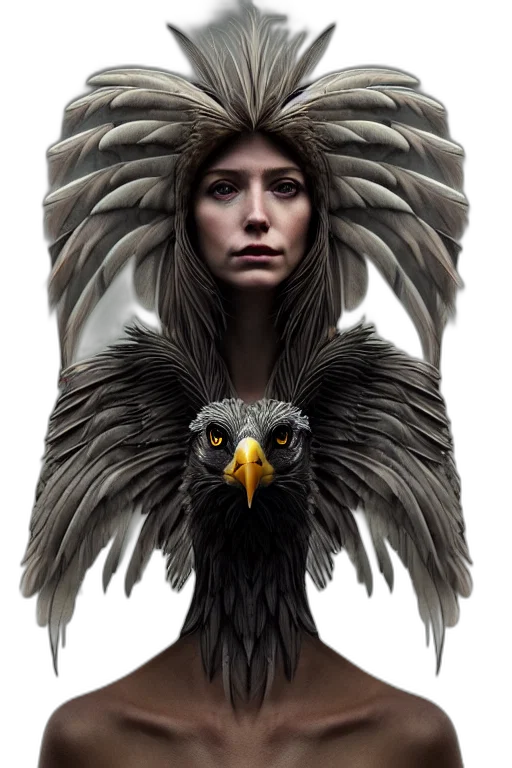 face, fantasy art, concept art, photorealistic transparent PNG cut-out