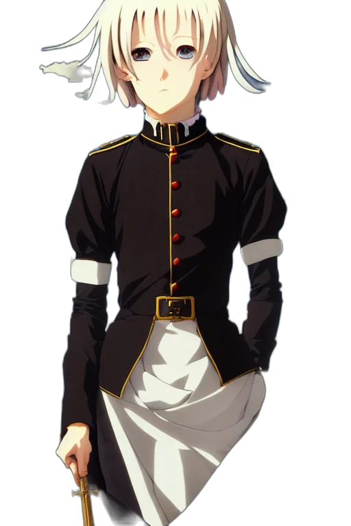 staff, dress, jacket, crown transparent PNG cut-out