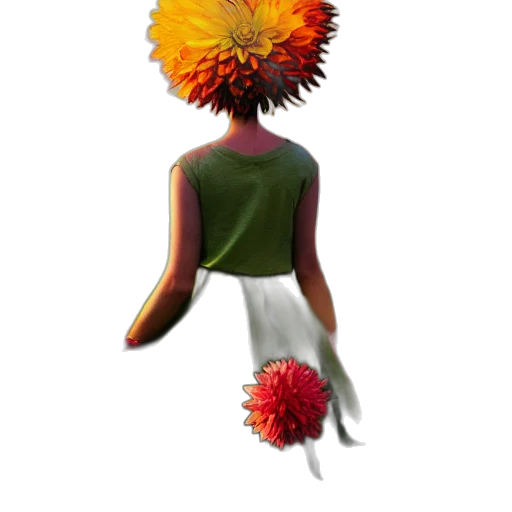 flower, hair, creature, crown transparent PNG cut-out