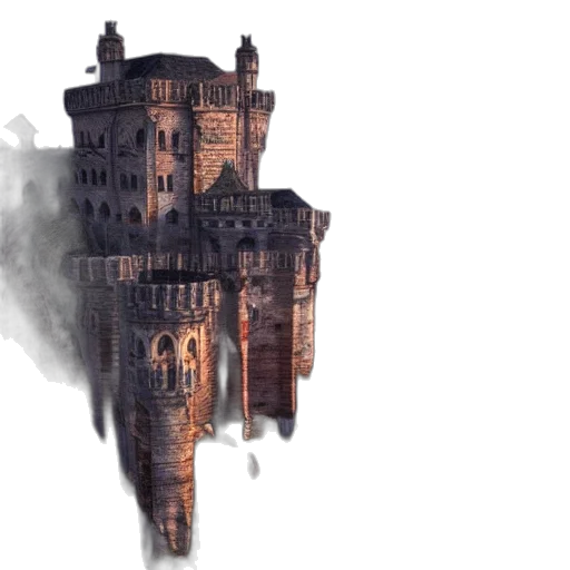 building, dragon, crown, concept art transparent PNG cut-out