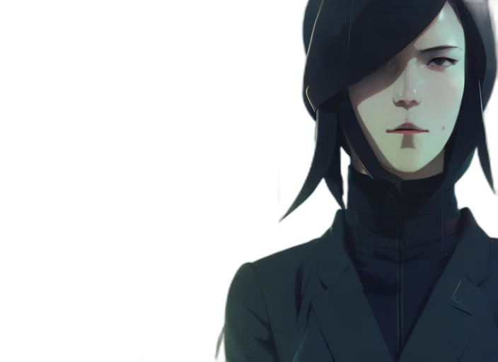 jacket, mask, face, staff transparent PNG cut-out