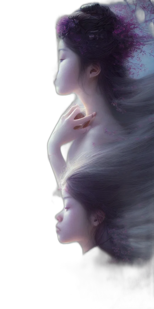 hair, dress, crown, creature transparent PNG cut-out